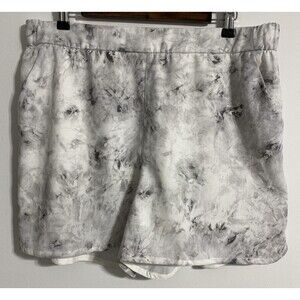 lululemon athletica Gray and White Athletic Shorts